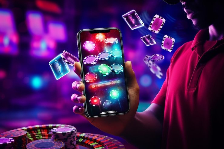 Antarmuka aplikasi gemes menampilkan katalog permainan slot dan sportsbook
